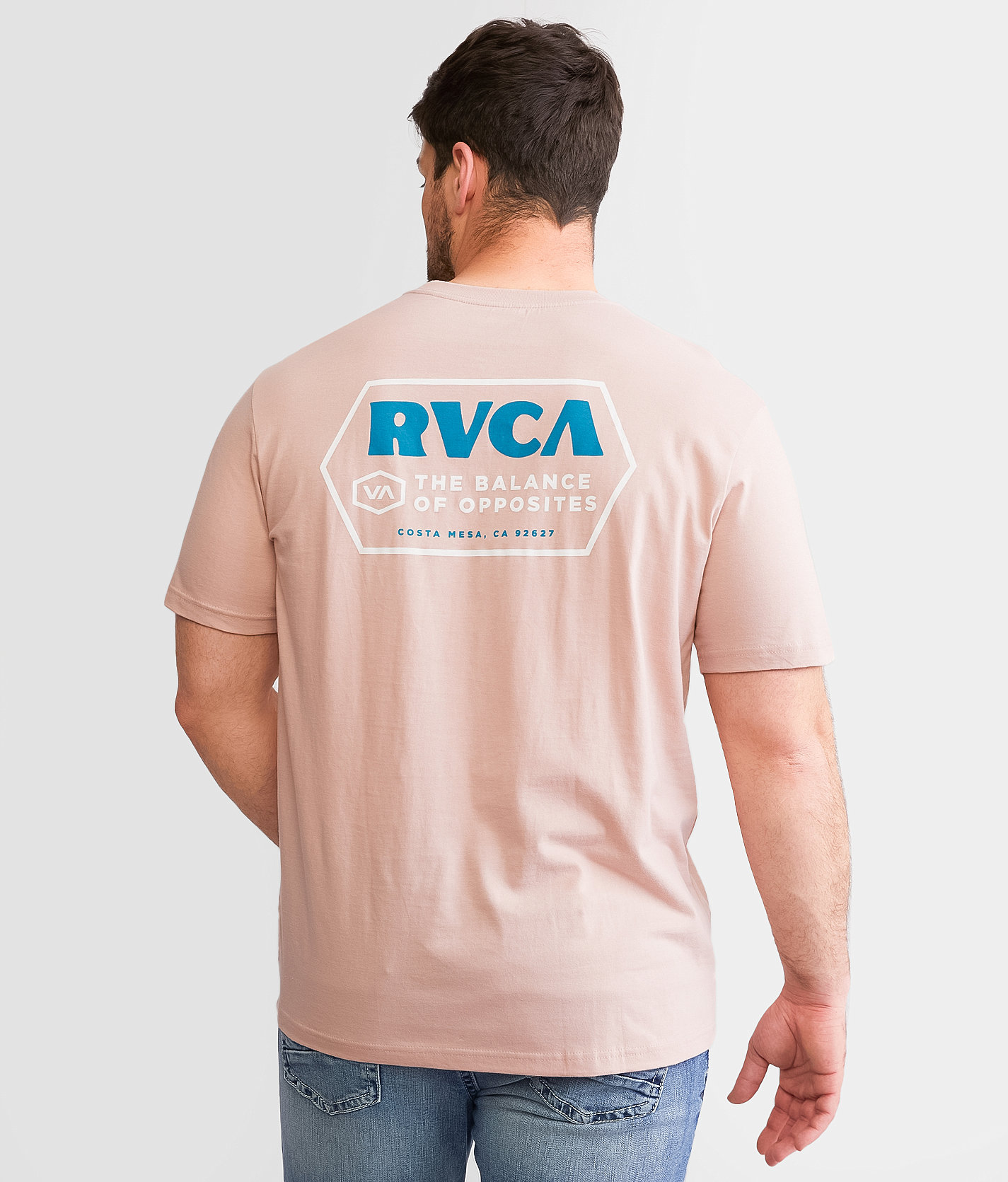 RVCA Active T-Shirt - Men's T-Shirts in Pale Mauve