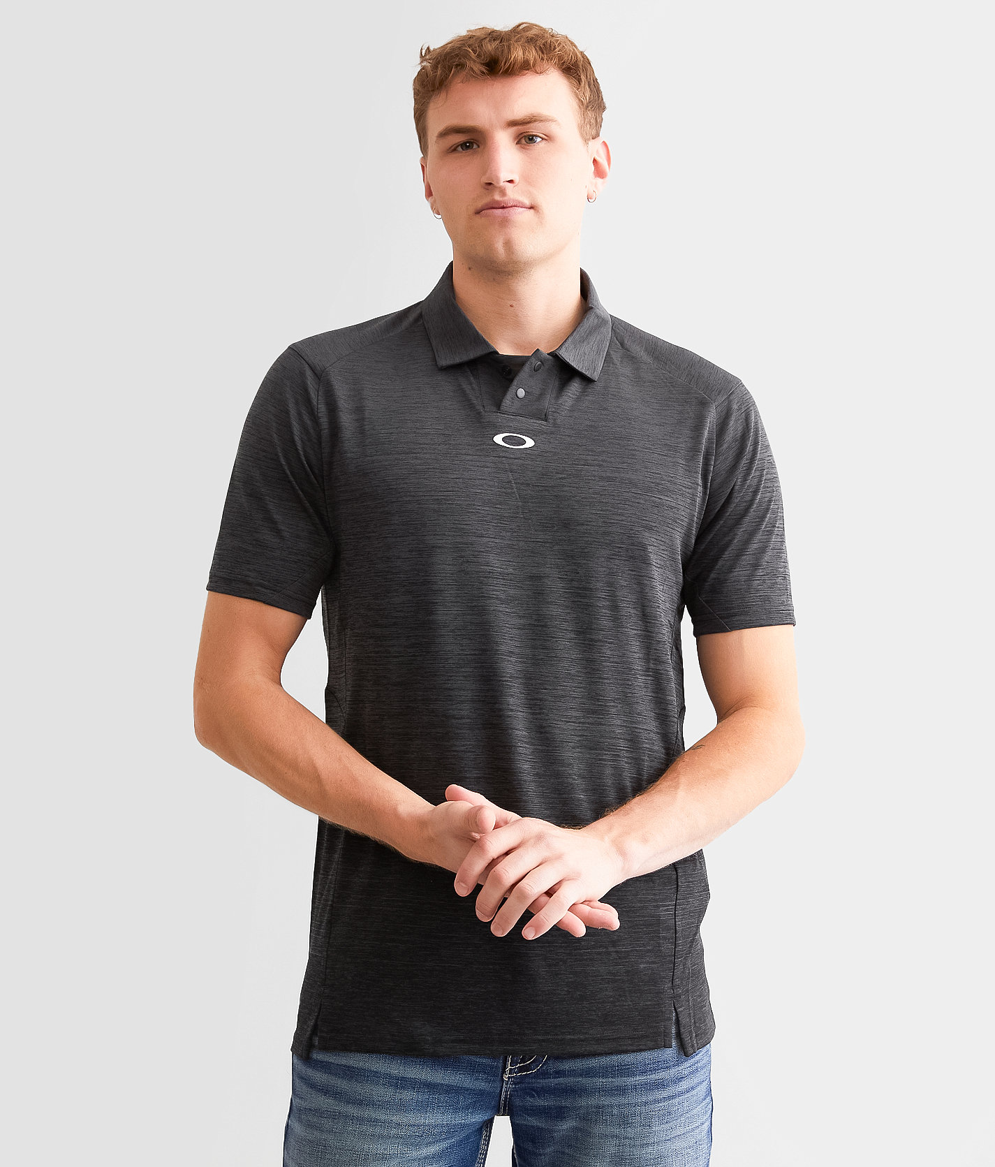 Oakley C1 O Hydrolix™ Polo - Men's Polos in Blackout