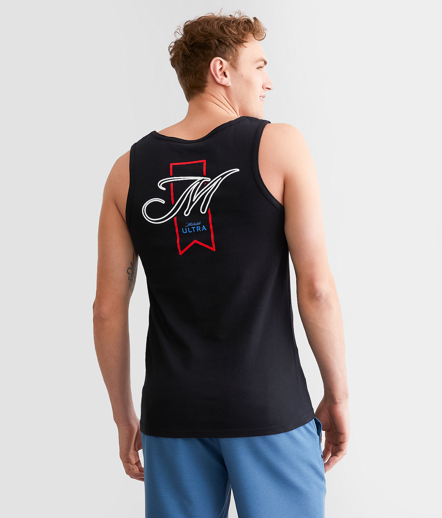 Brew City Michelob Ultra® Neon Sign Tank Top - Men's Tank Tops in Black