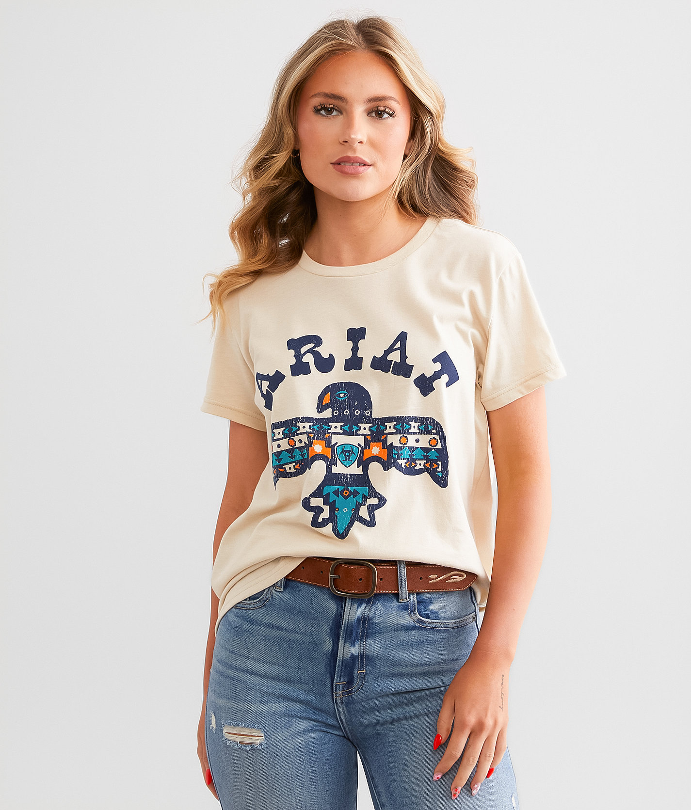 Ariat Vintage Thunderbird T-Shirt - Women's T-Shirts in Natural