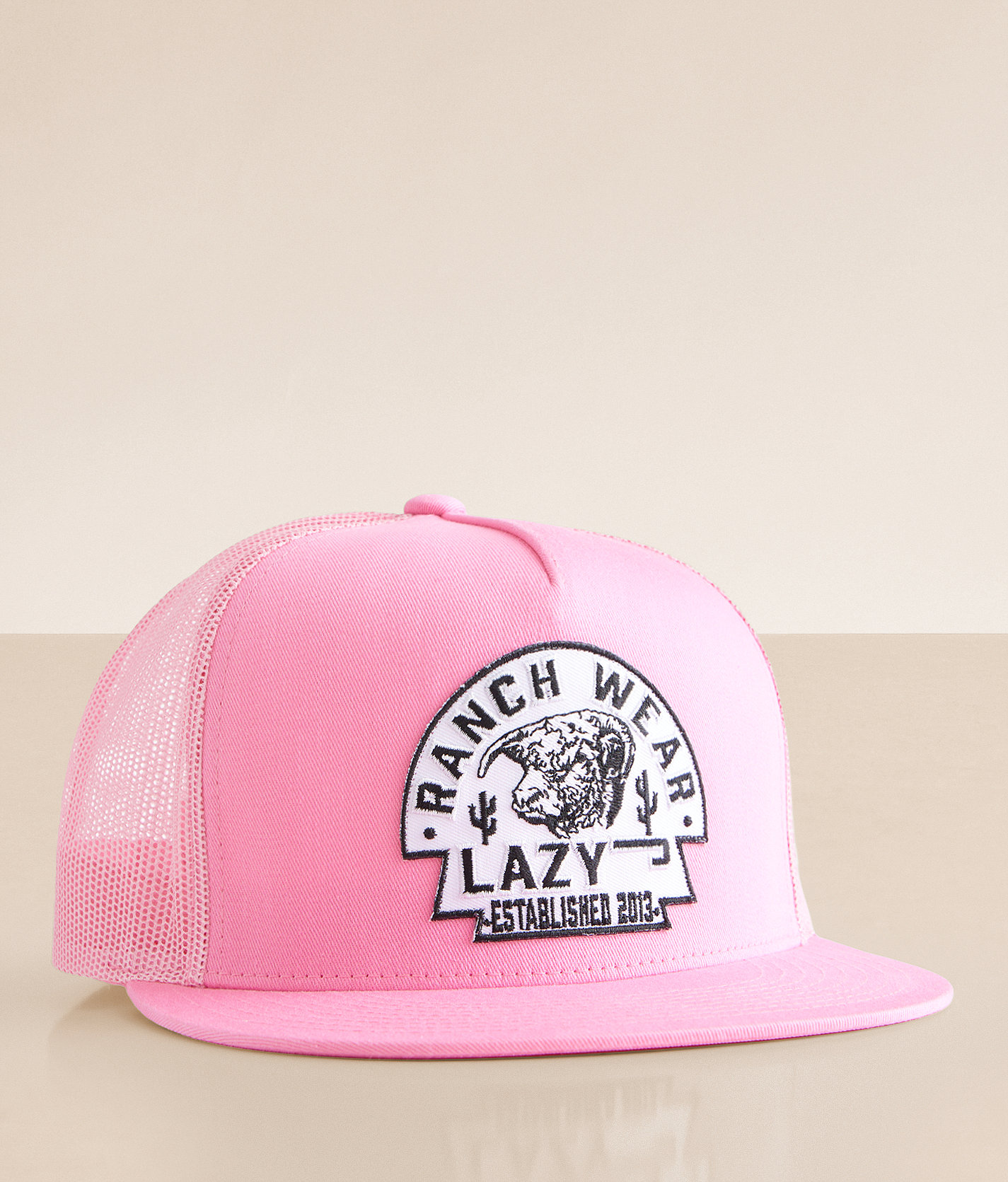 Lazy J Ranch Wear Arrowhead Trucker Hat - Men's Hats in Pink