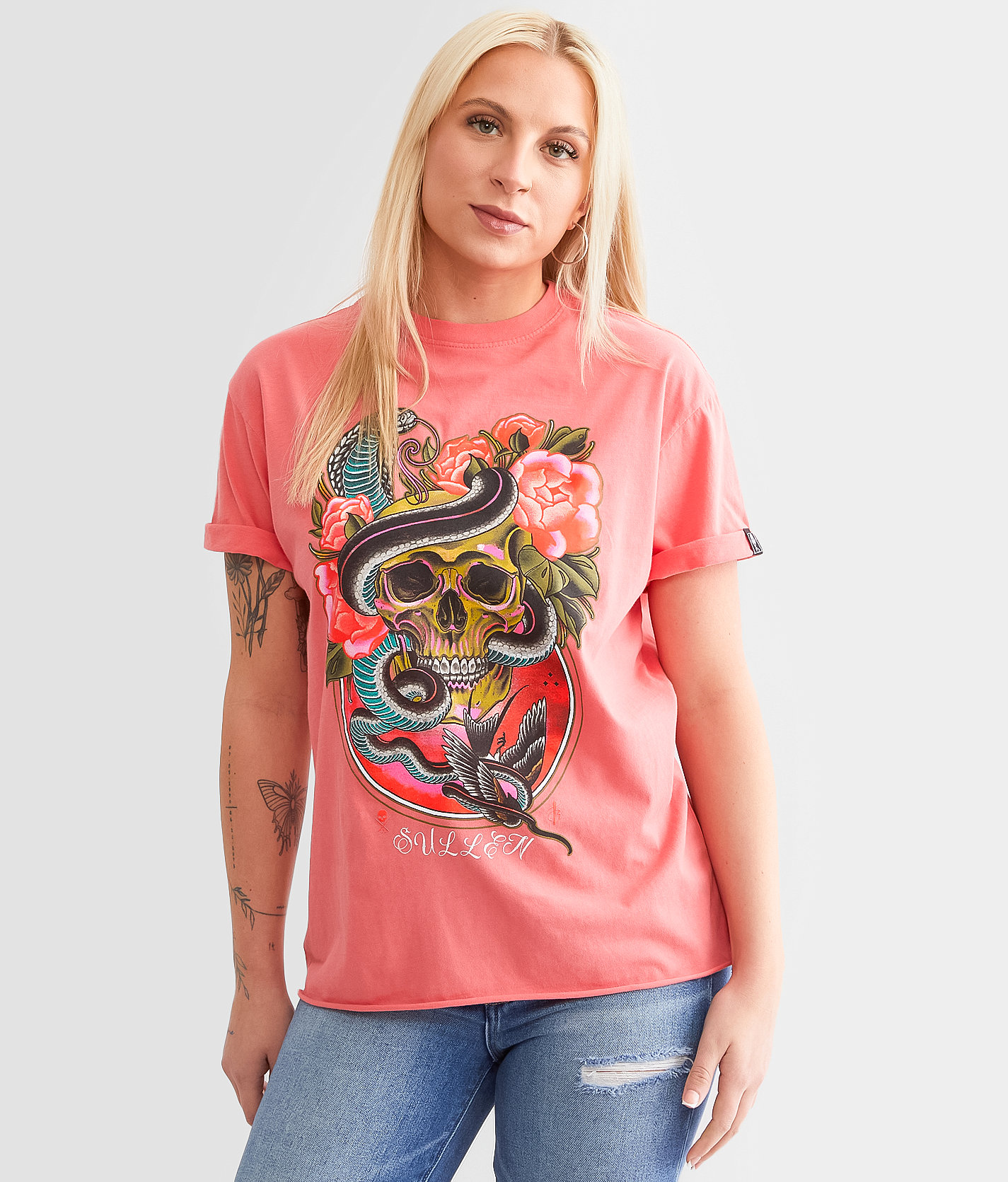 Sullen Cobra T-Shirt - Women's T-Shirts in Deep Sea Coral