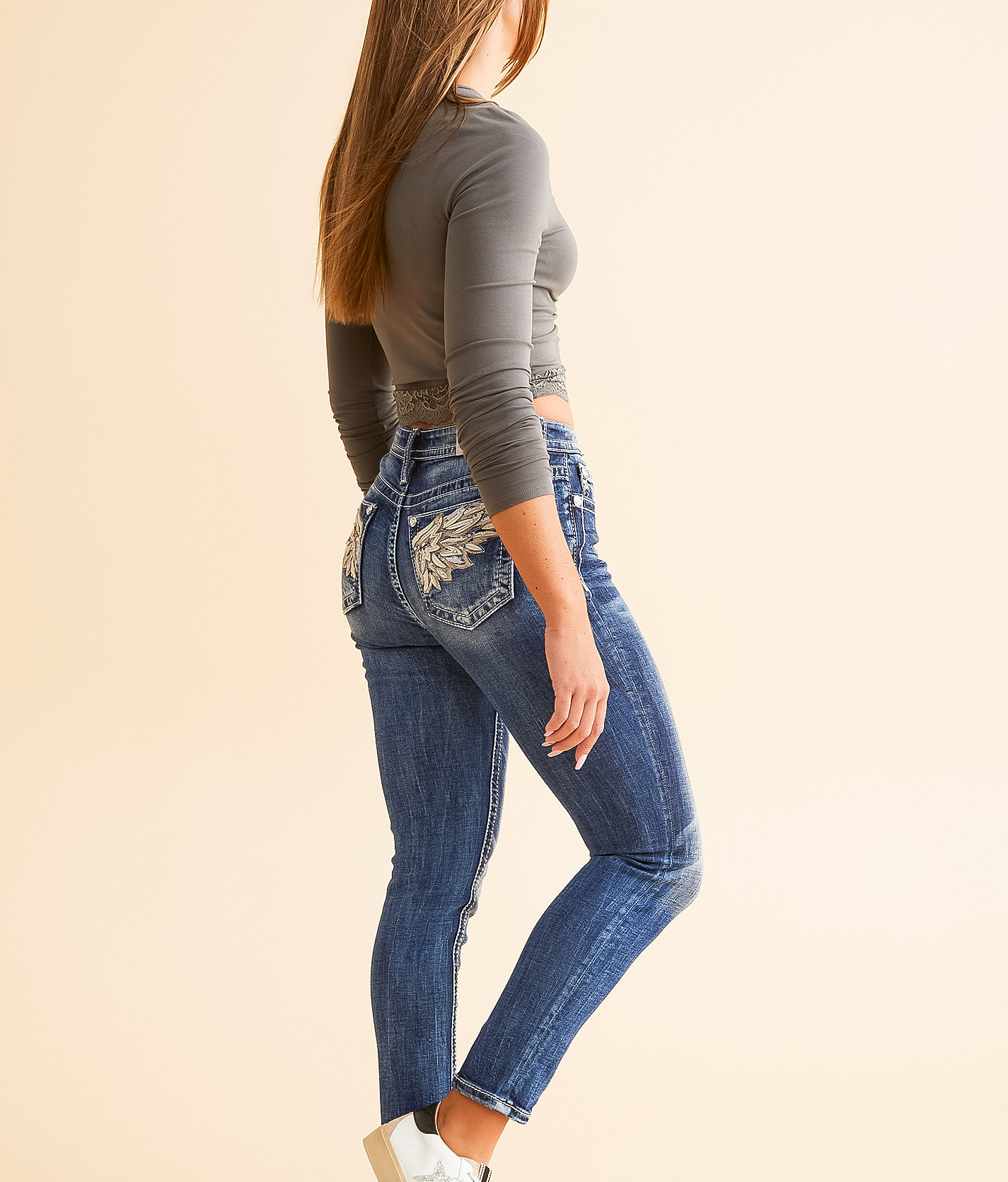 Miss Me Curvy Ankle Skinny Stretch Jean - Women's Jeans in K1200