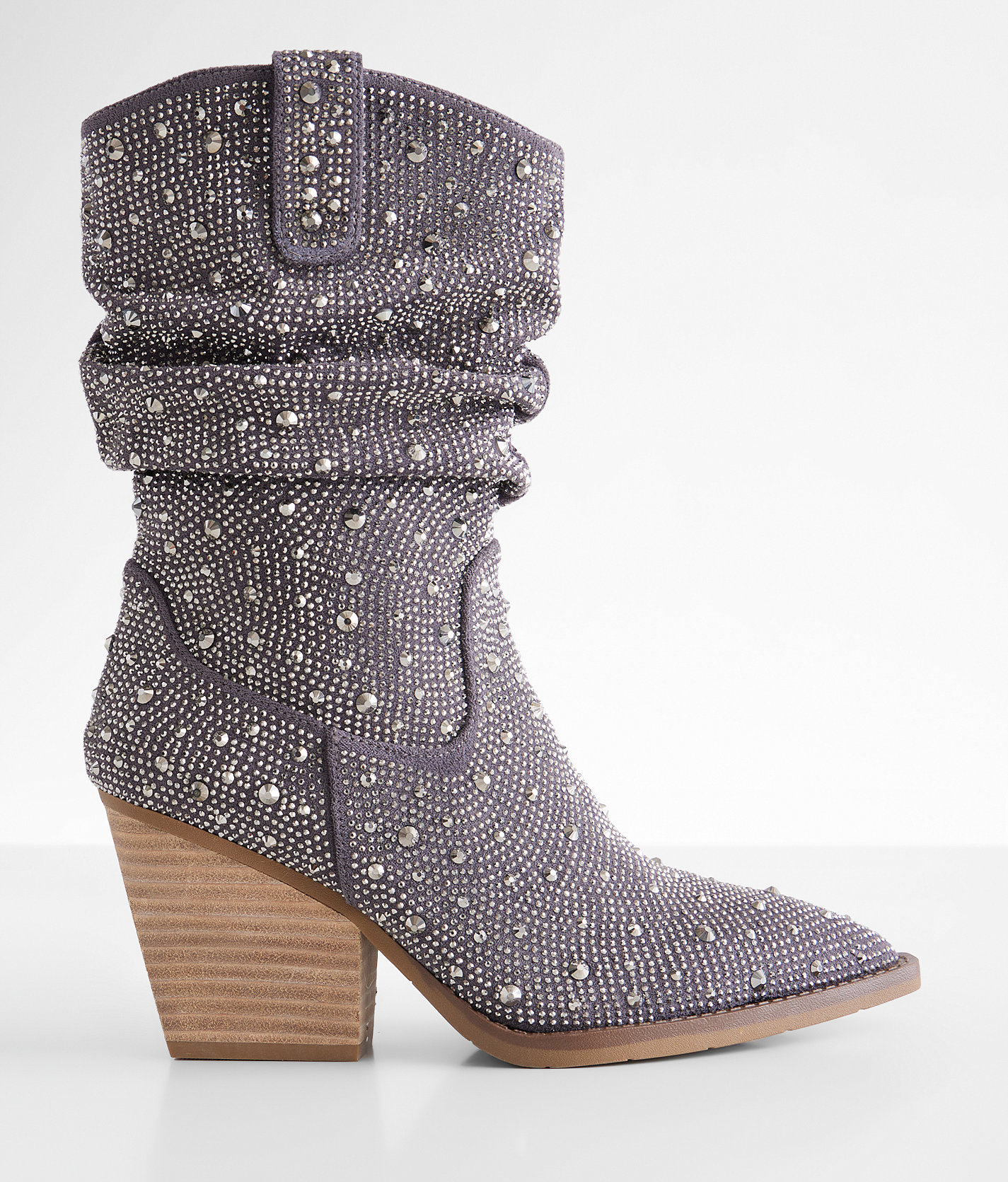 Very G Kady Slouch Glitz Western Boot - Women's Shoes in Grey