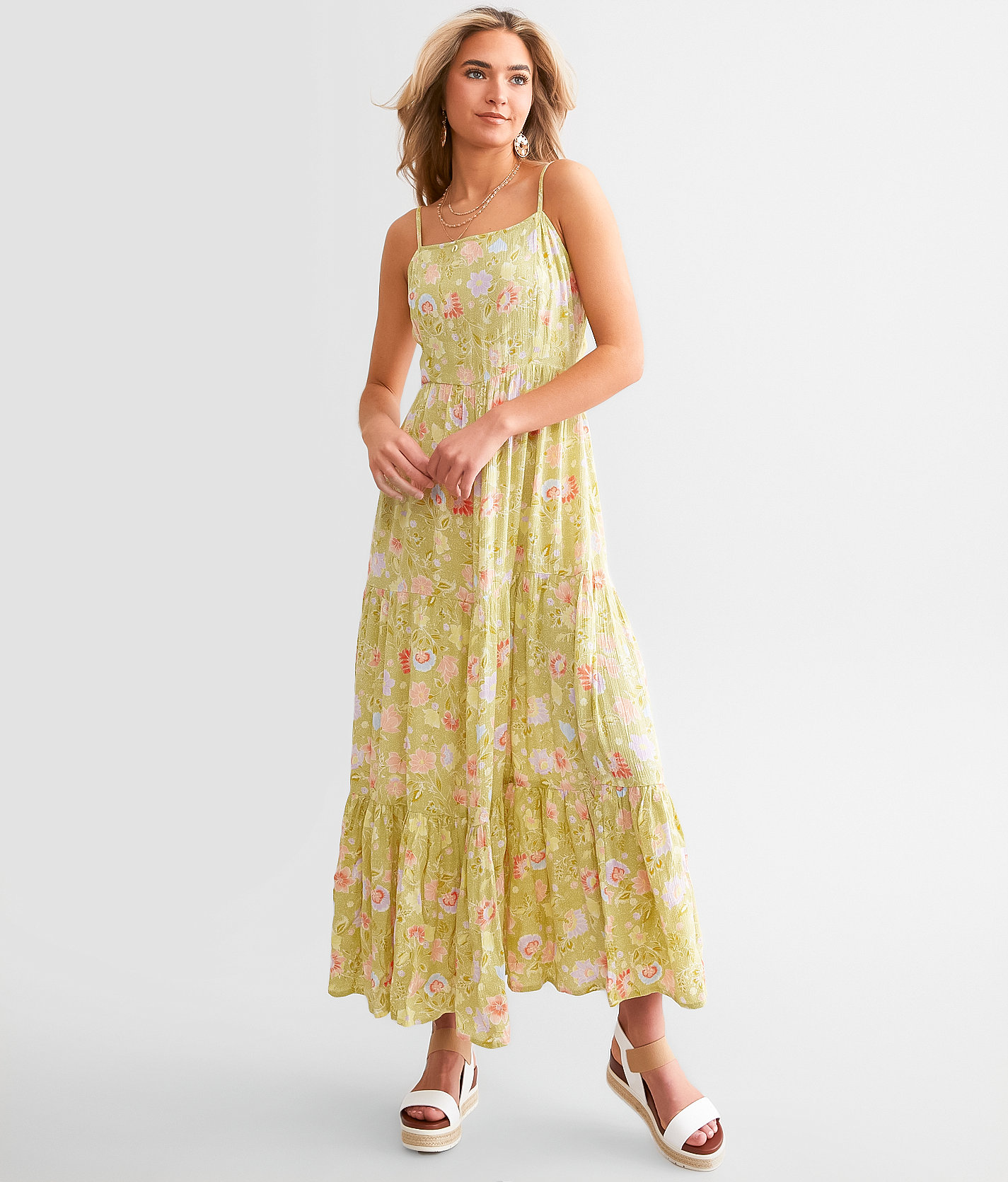 Billabong Riviera Romance Maxi Dress - Women's Dresses in Green Evy