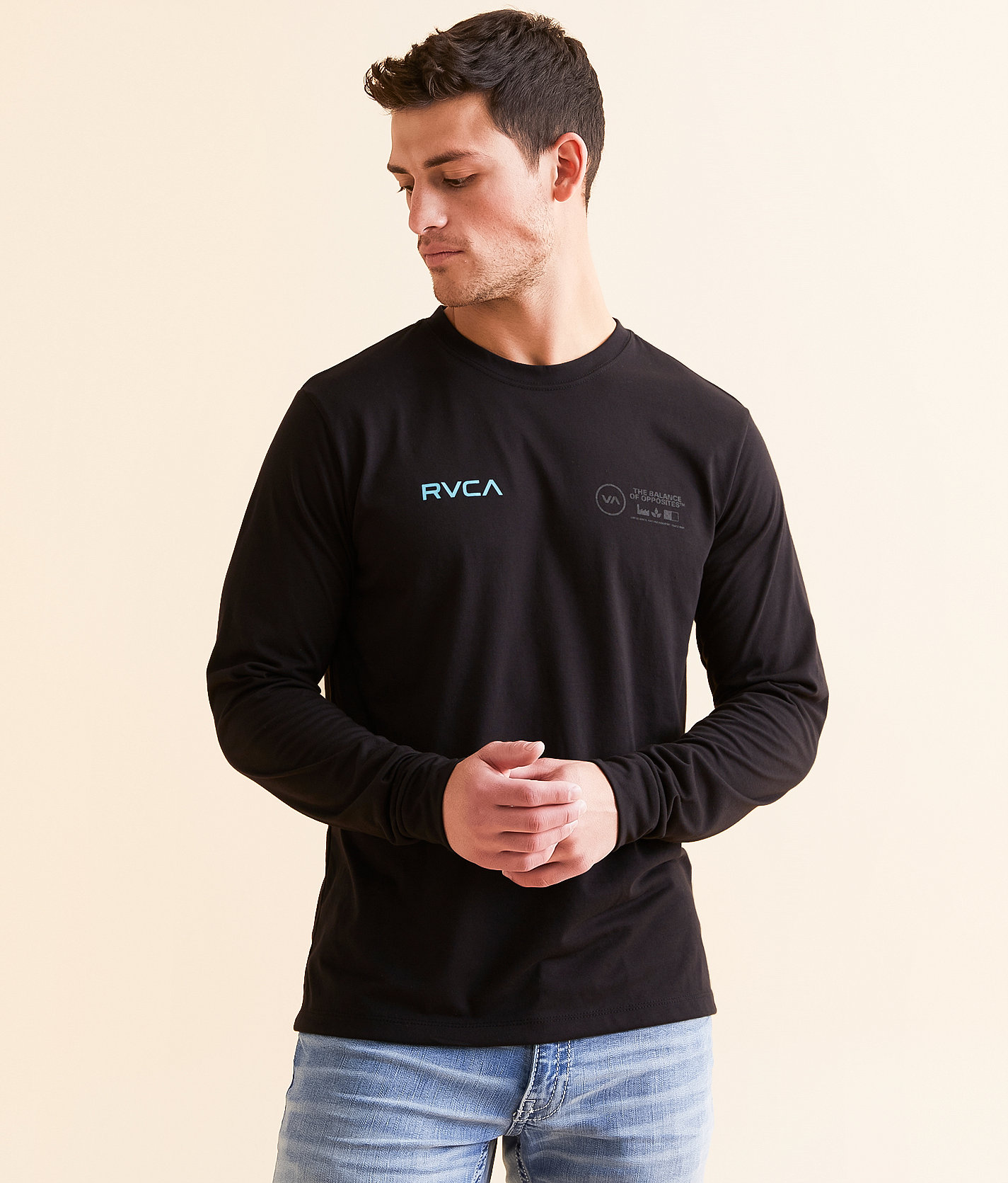 RVCA Mod Sport T-Shirt - Men's Activewear in Black