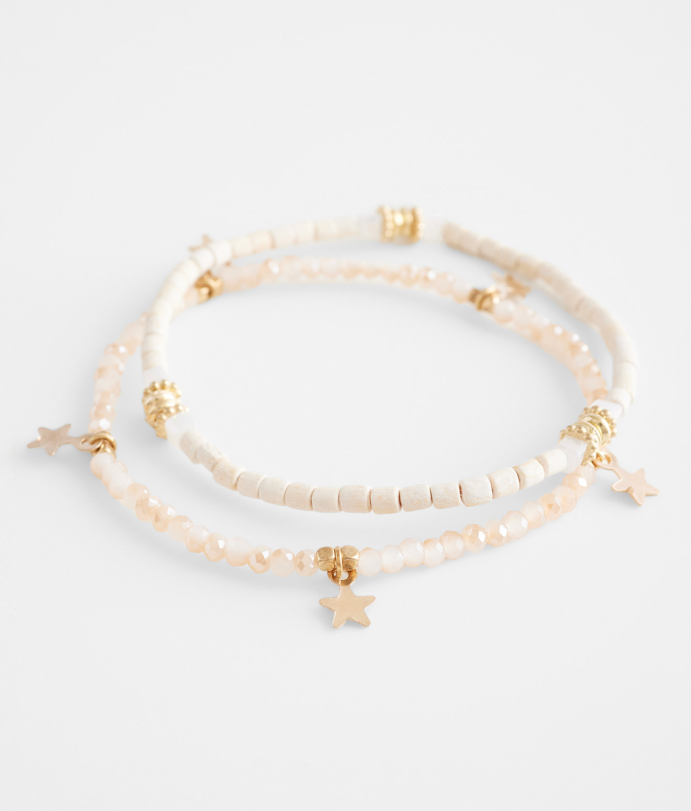 BKE 2 Pack Star Bracelet Set - Women's Jewelry in Gold