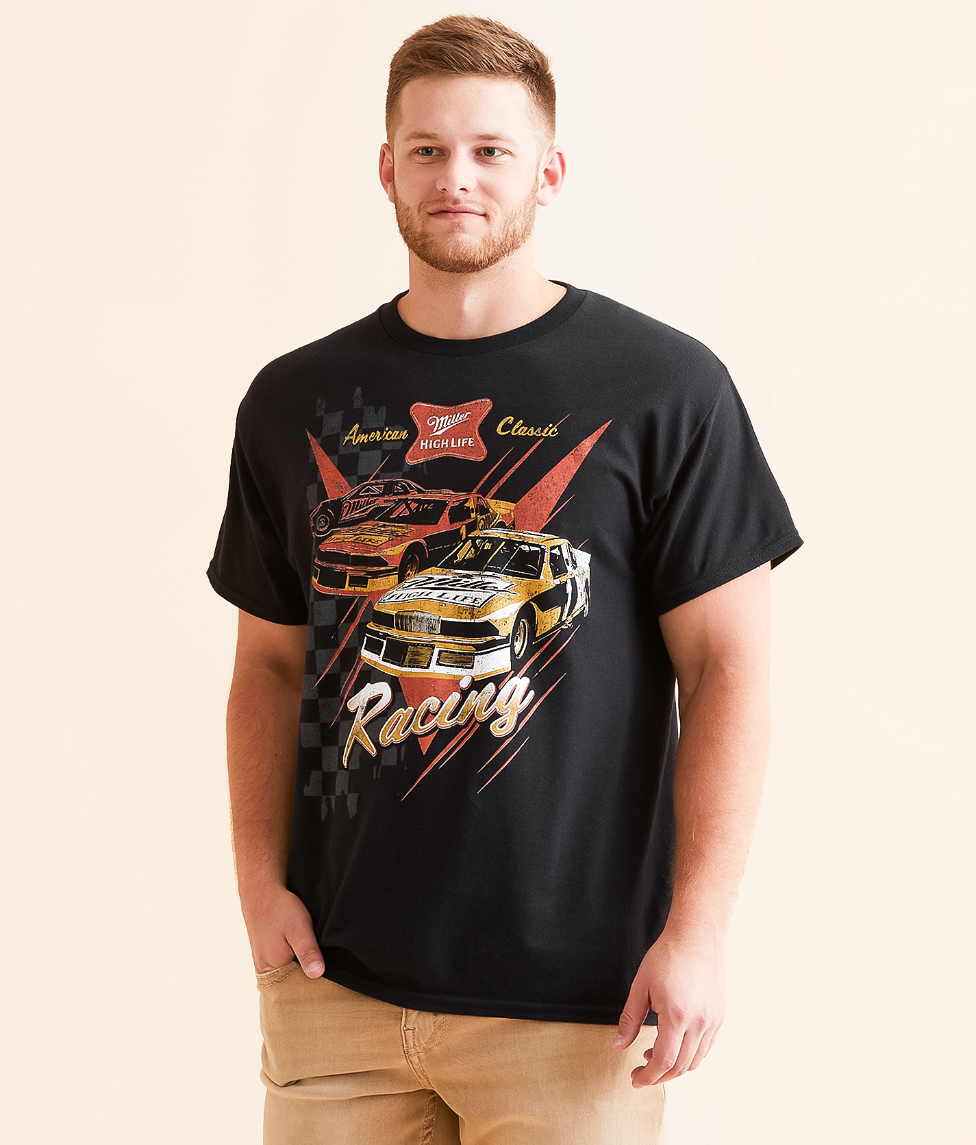 Brew City Miller® High Life® Racing T-Shirt - Men's T-Shirts in Black