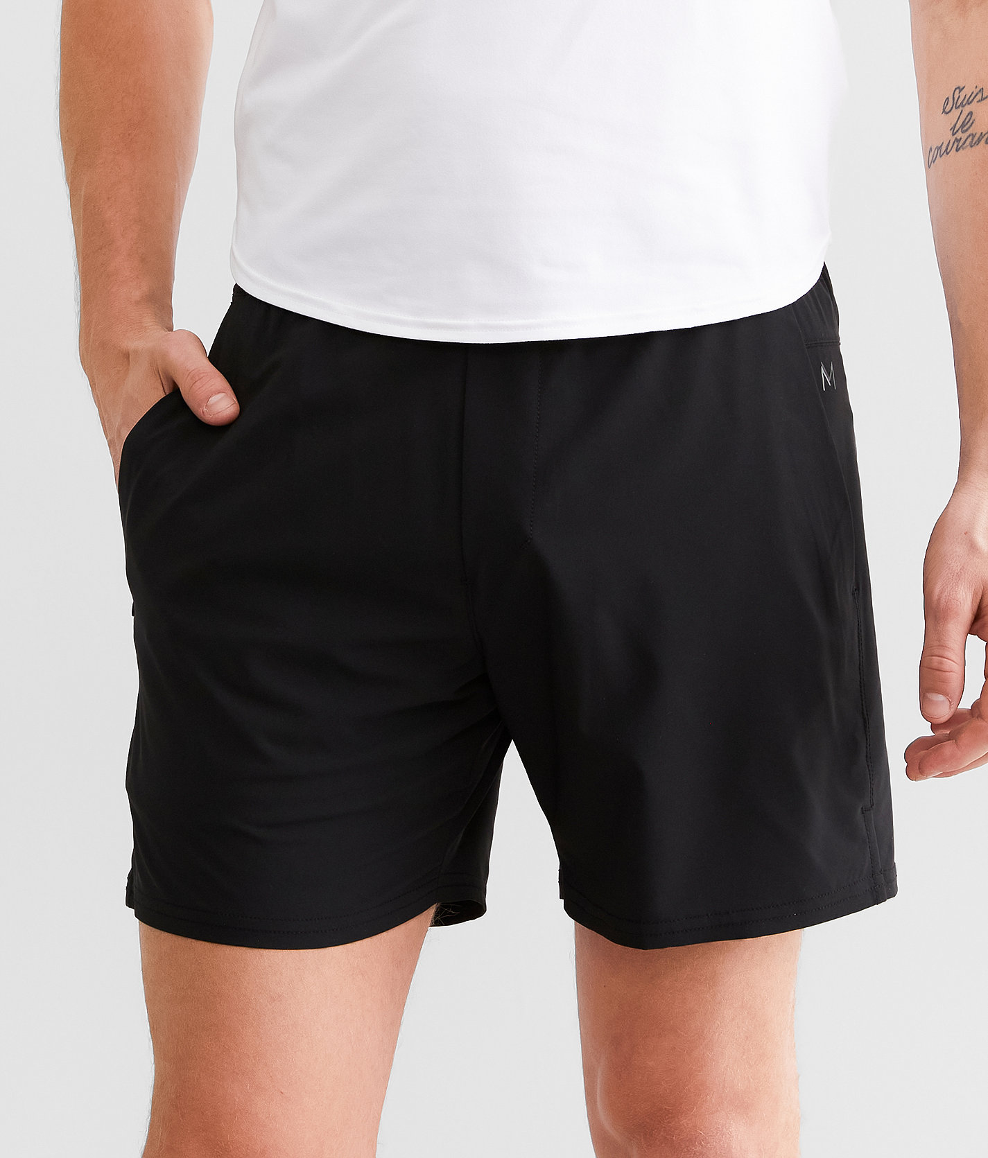 Maven Co-op Essential Performance Stretch Short - Men's Activewear in Black