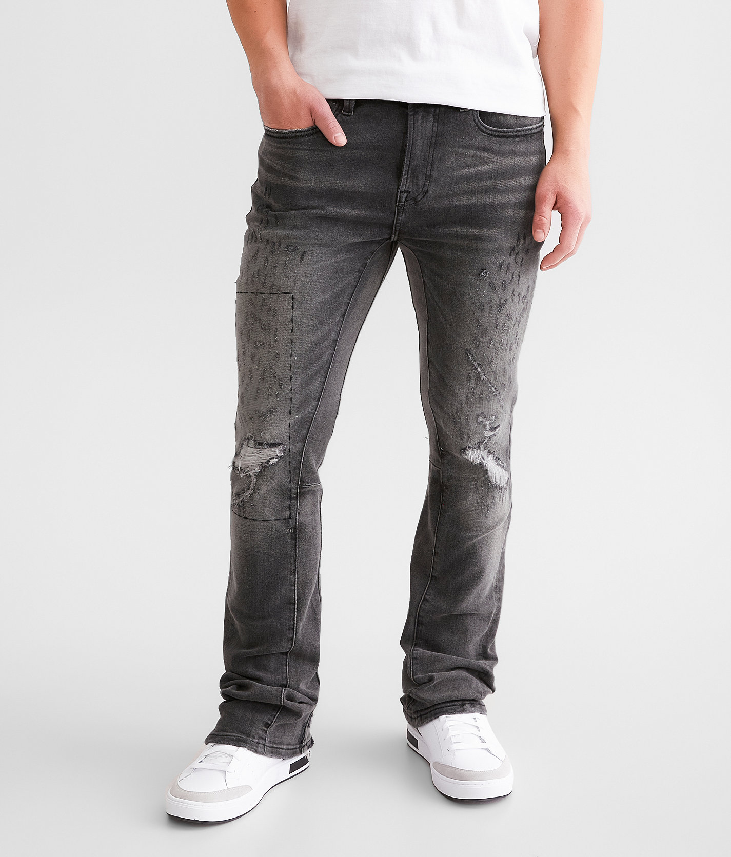 Cult of Individuality Lenny Boot Stretch Jean - Men's Jeans in Coal