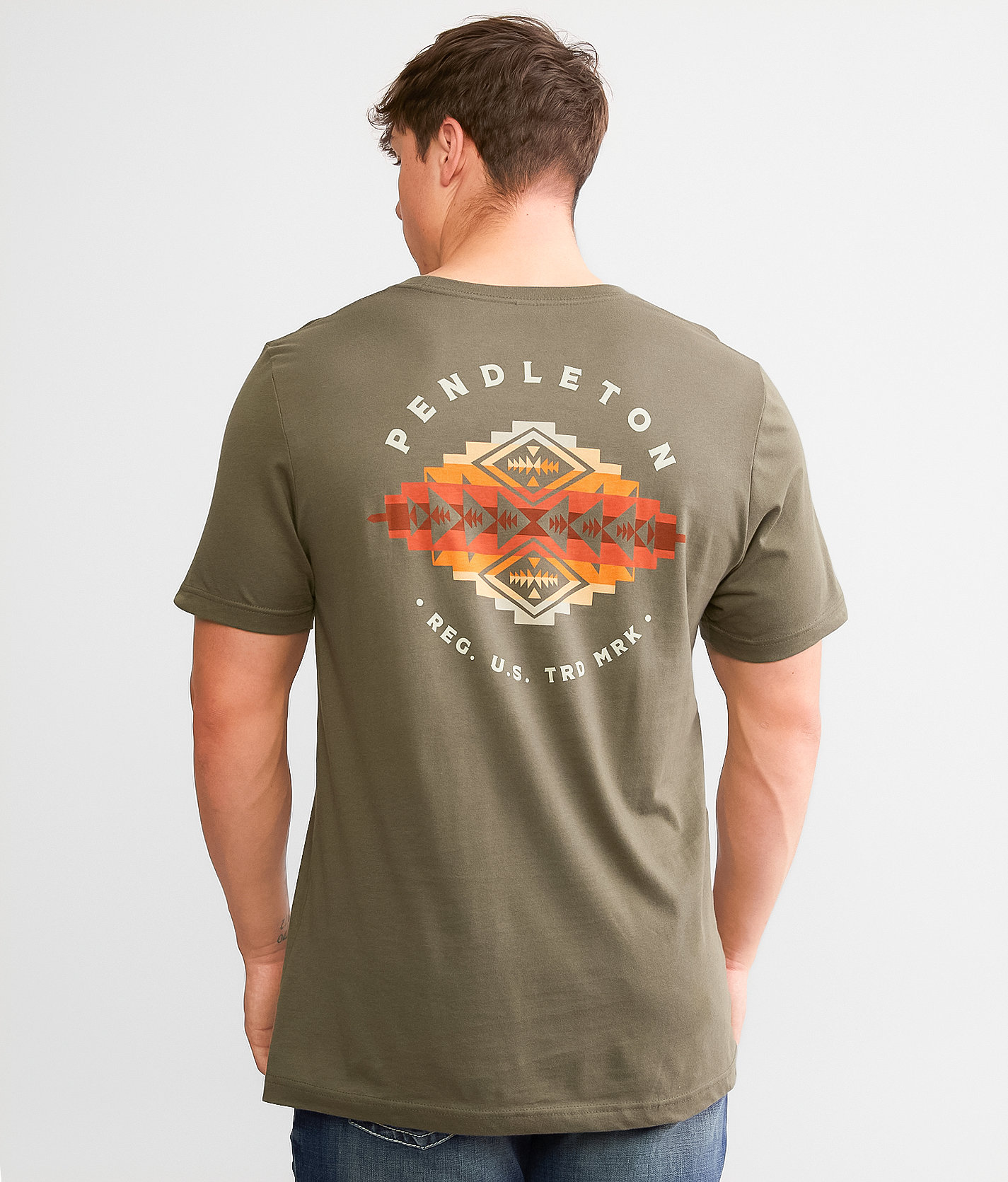 Pendleton Pinto Mountains T-Shirt - Men's T-Shirts in Army