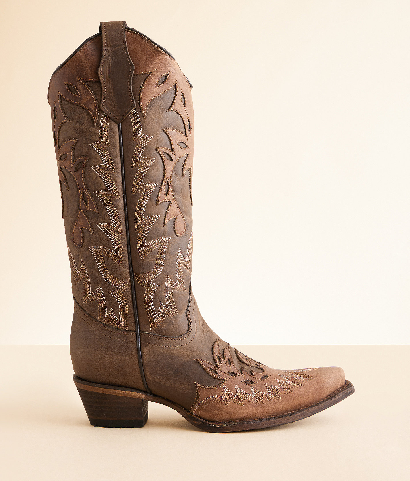Circle G by Corral Western Leather Boot - Women's Shoes in Ld Chocolate Cognac
