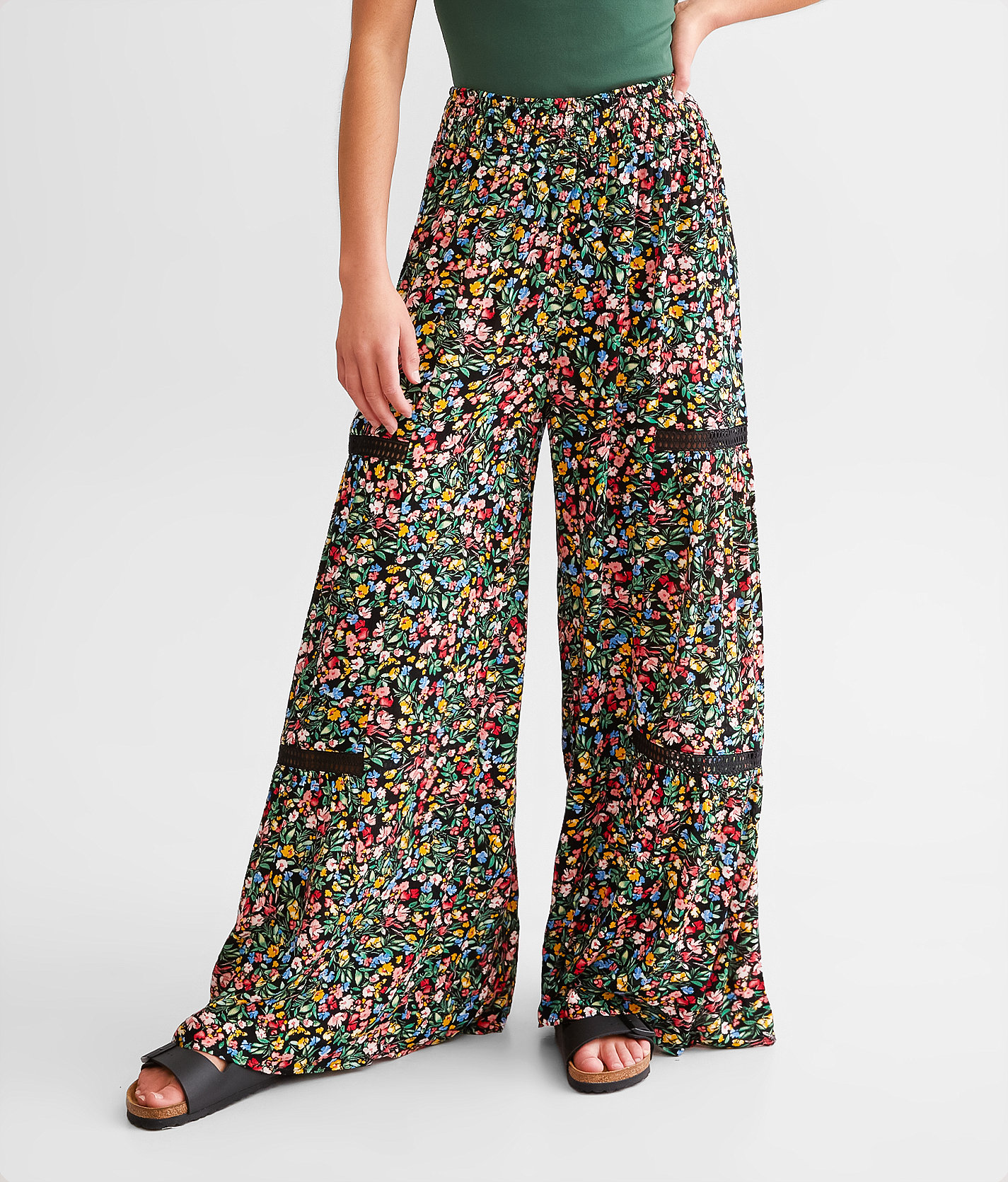 Daytrip Floral Beach Pant - Women's Pants in Black