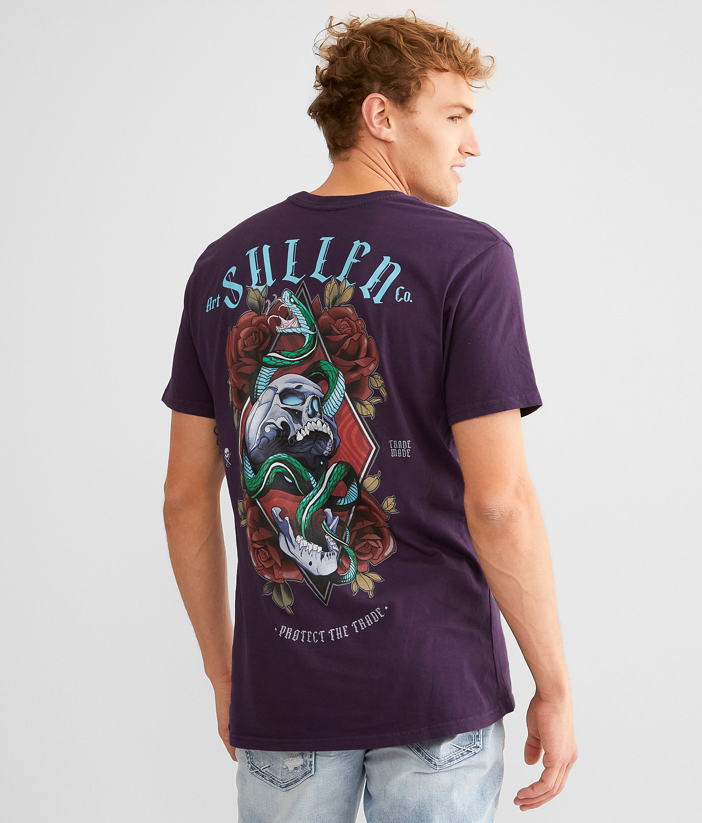 Sullen Jem Scales T-Shirt - Men's T-Shirts in Gothic Grape