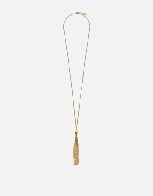 Cassandre Metal Tassel Necklace