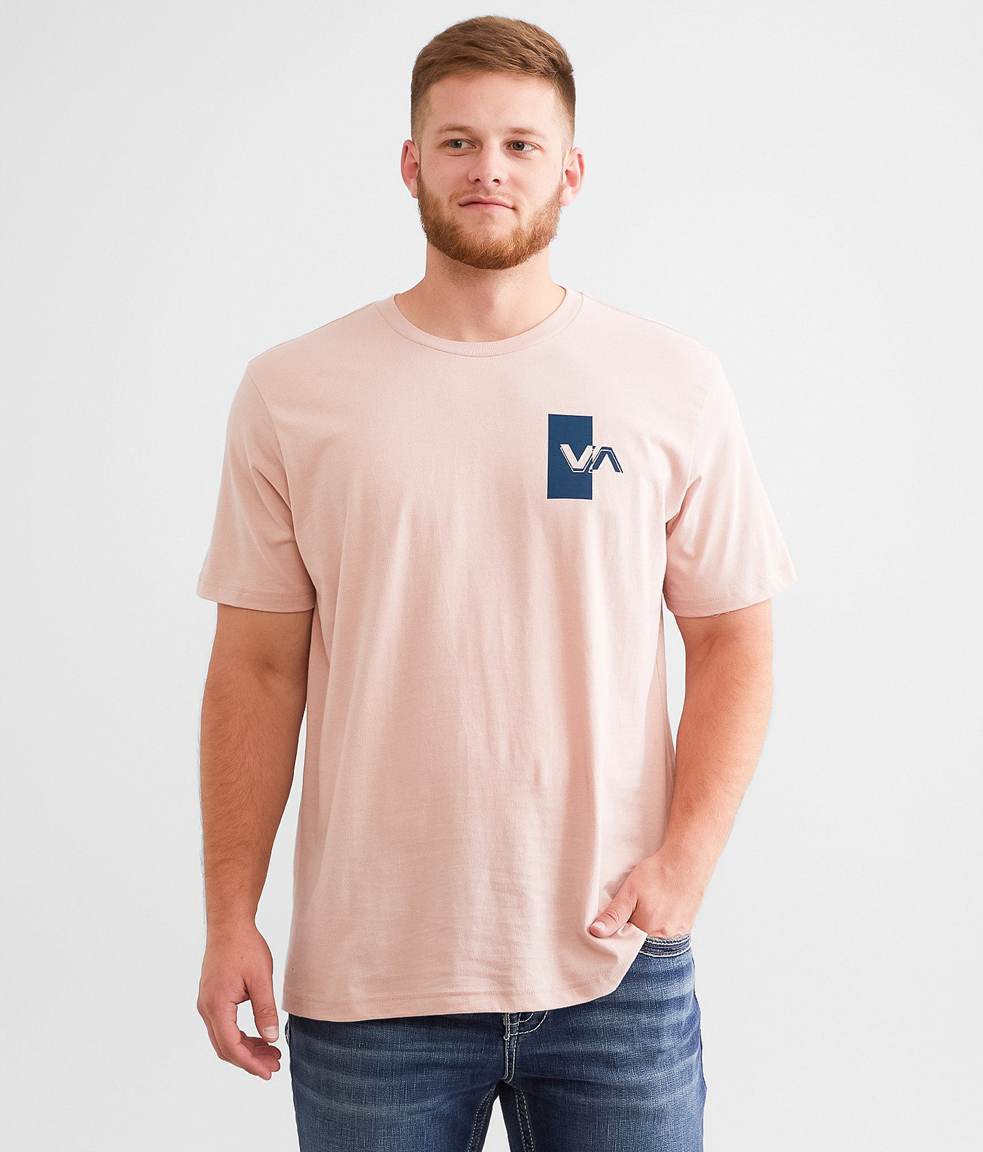 RVCA Out T-Shirt - Men's T-Shirts in Pale Mauve