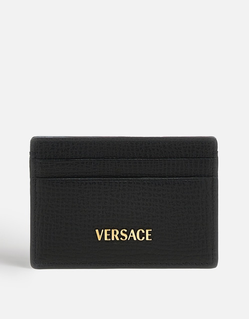 Men's Versace Myth Grainy Calf Leather Cardholder