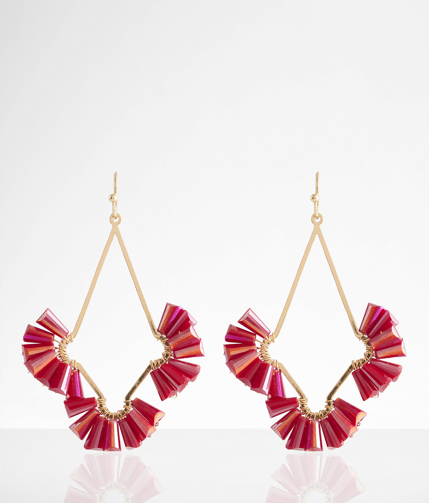 boutique by BKE Beaded Drop Earring - Women's Jewelry in Gold