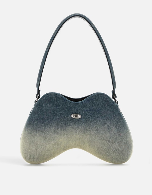 Double-D Denim Shoulder Bag