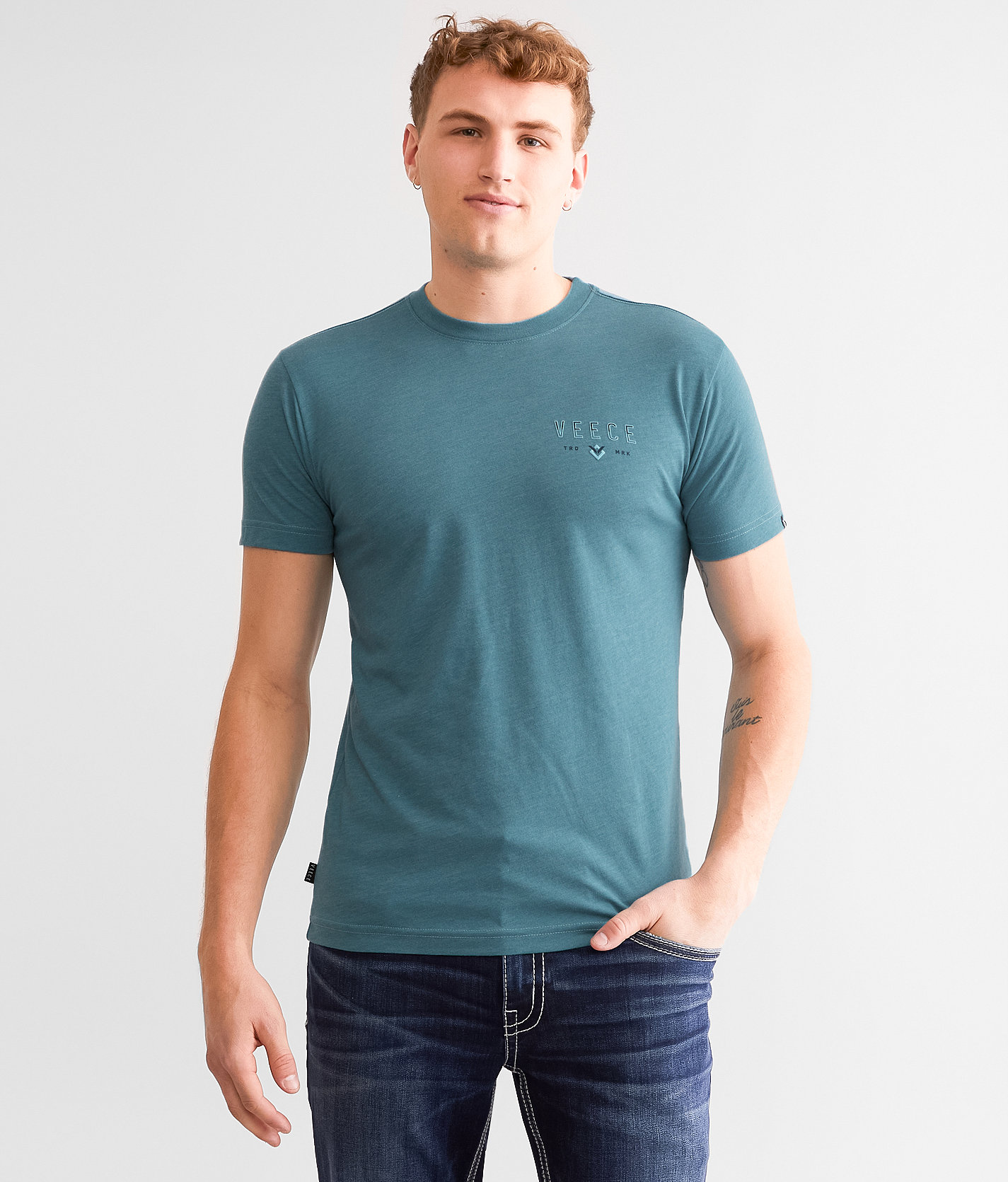 Veece Oceanography T-Shirt - Men's T-Shirts in Canton Blue Heather