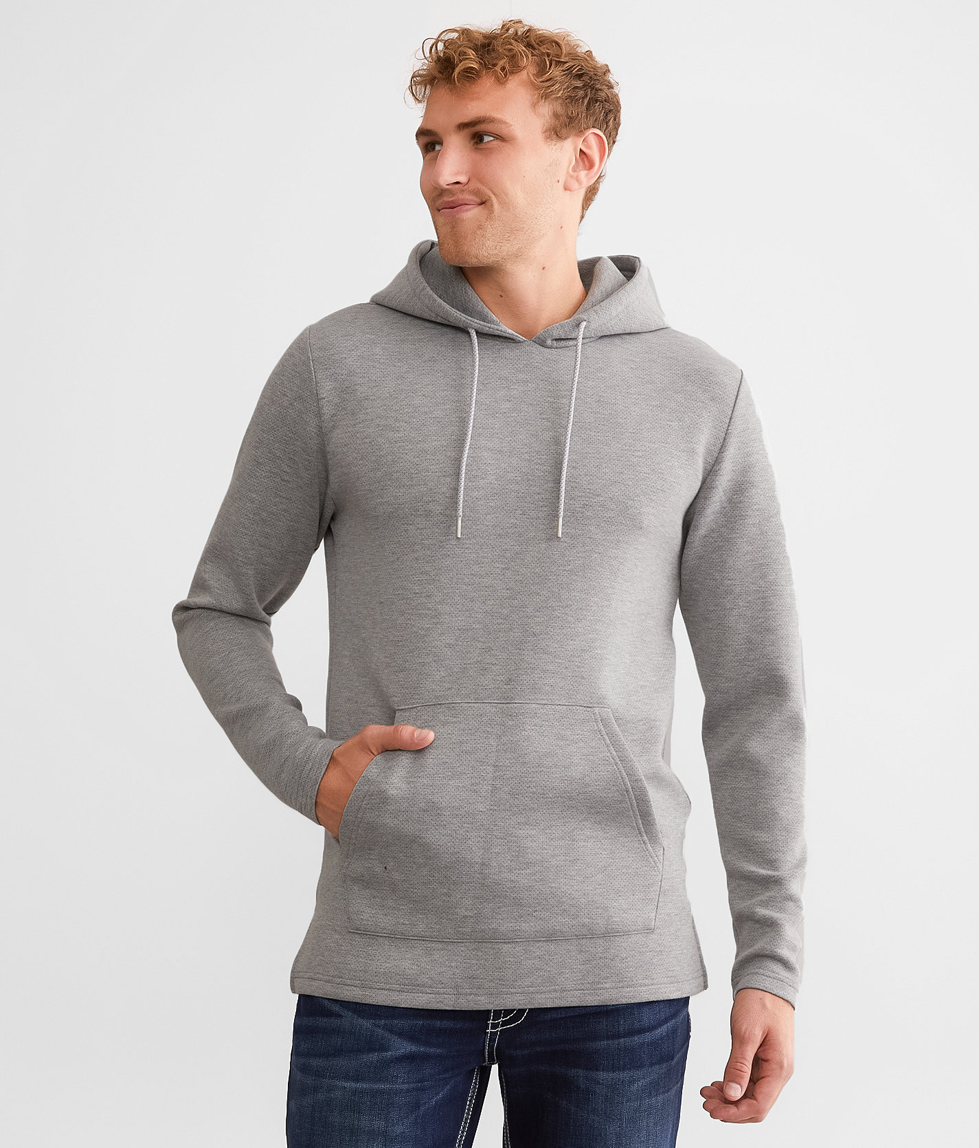 BKE Laidlaw Performance Hoodie - Men's Sweatshirts in Grey Heather