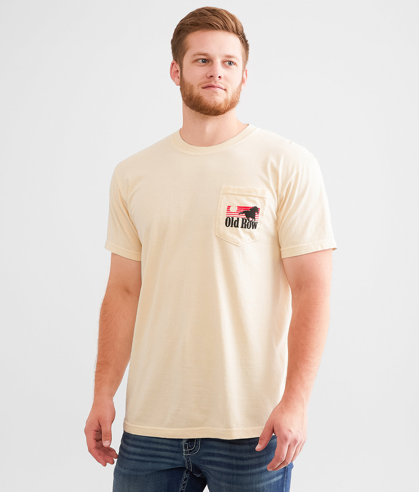 Old Row The Smokin' Cowboy T-Shirt - Men's T-Shirts in Ivory