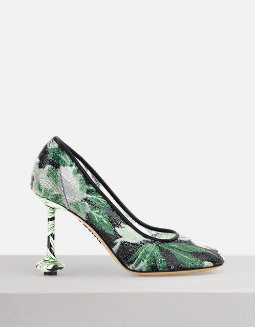 Toy Mesh High-Heeled Pumps