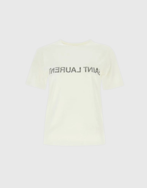 Logo Cotton Crewneck T-Shirt