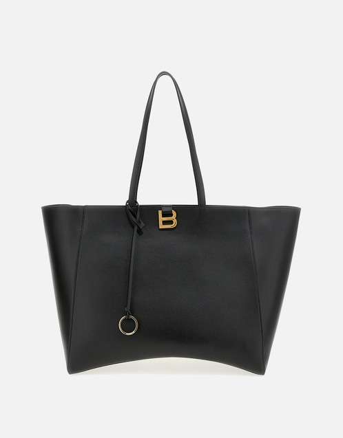 Tote Hourglass Soft Large Calfskin Shoulder Bag