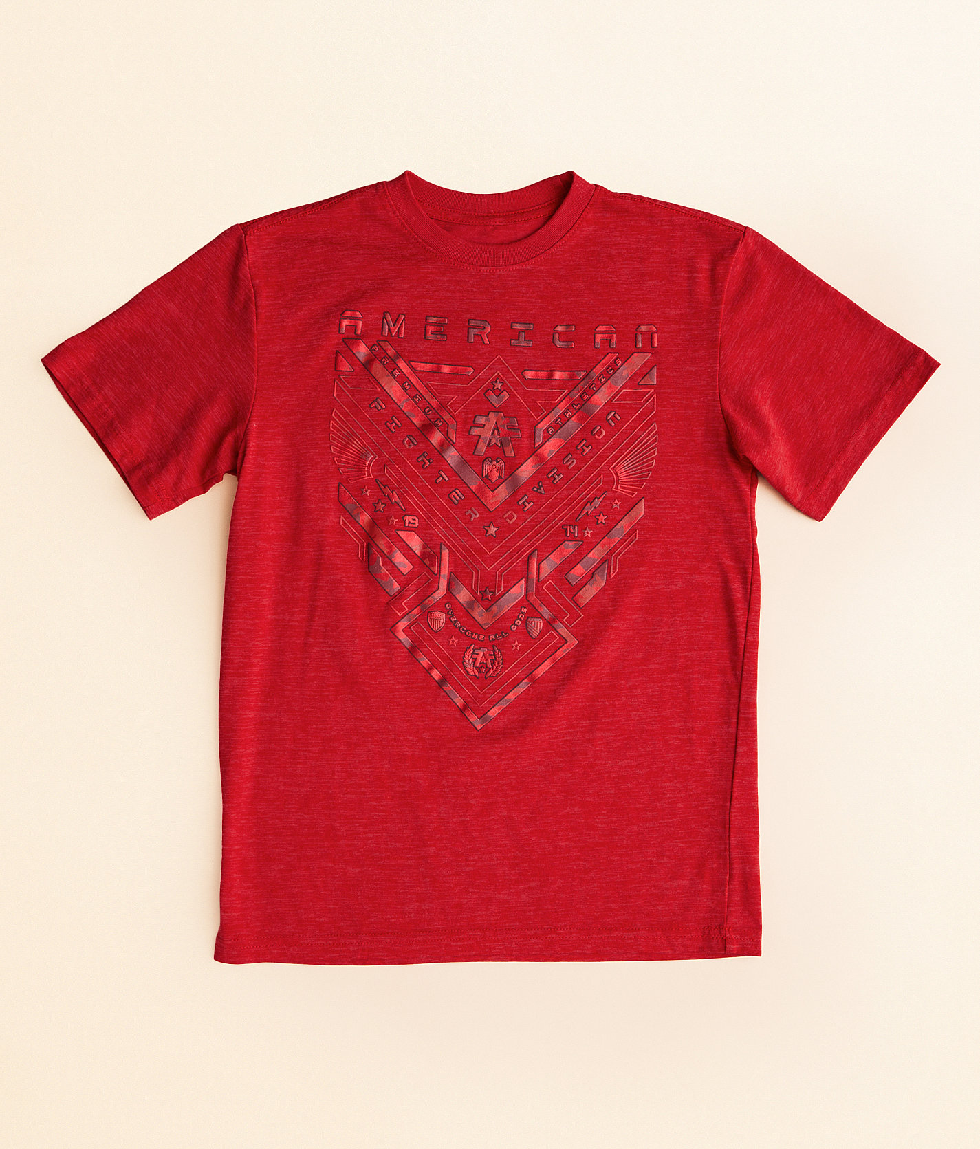 Boys - American Fighter Harshaw T-Shirt - Boy's T-Shirts in Cherry Dk Cherry