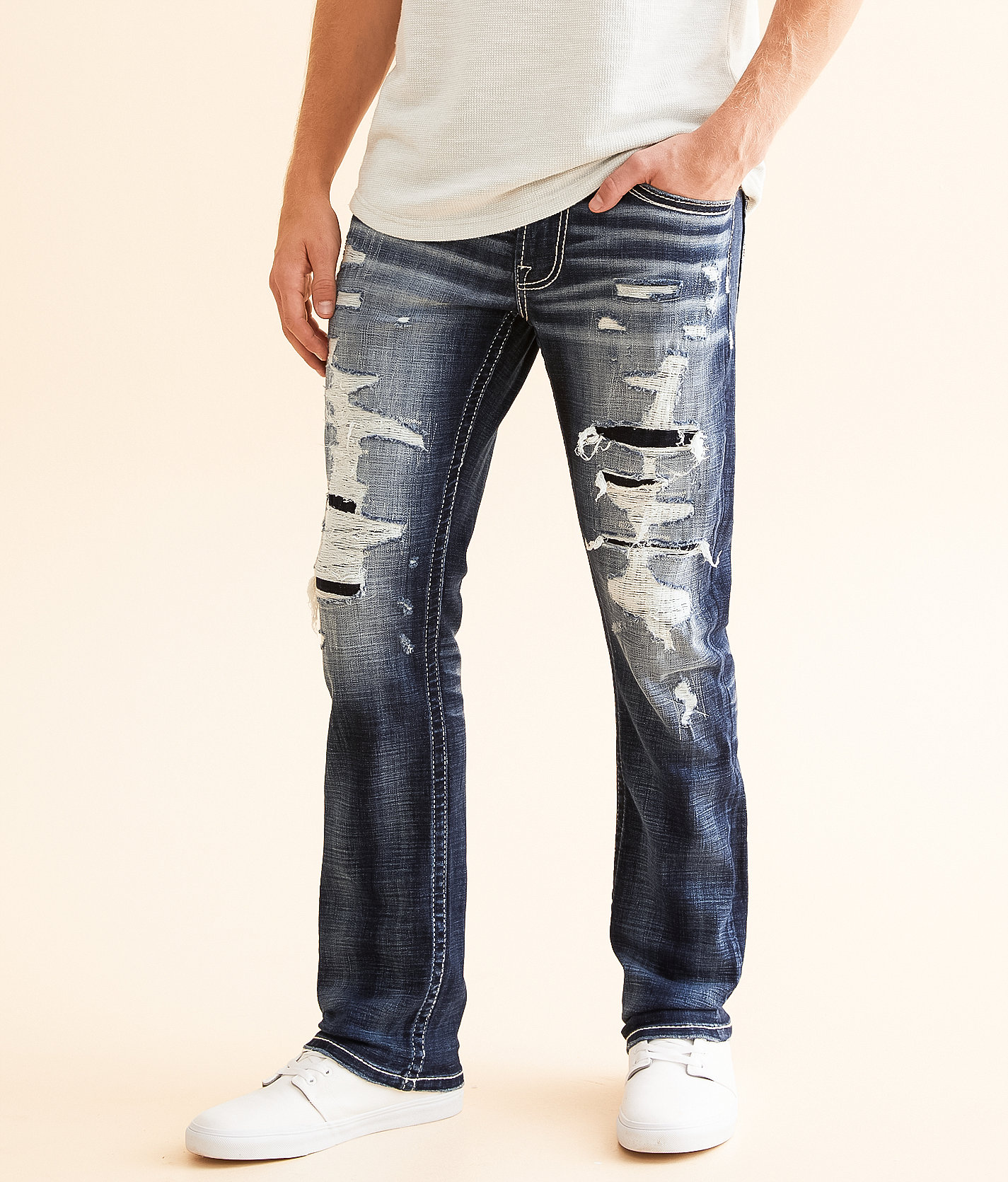 Salvage Havoc Straight Stretch Jean - Men's Jeans in Buck ONeil