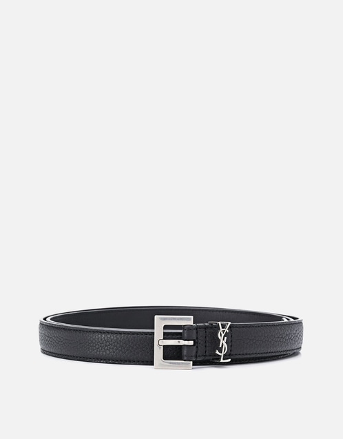 Men's Cassandre Grained Calfskin Leather Belt