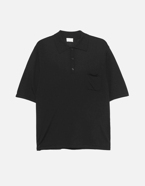 Men's Logo Wool Embroidered Polo Shirt