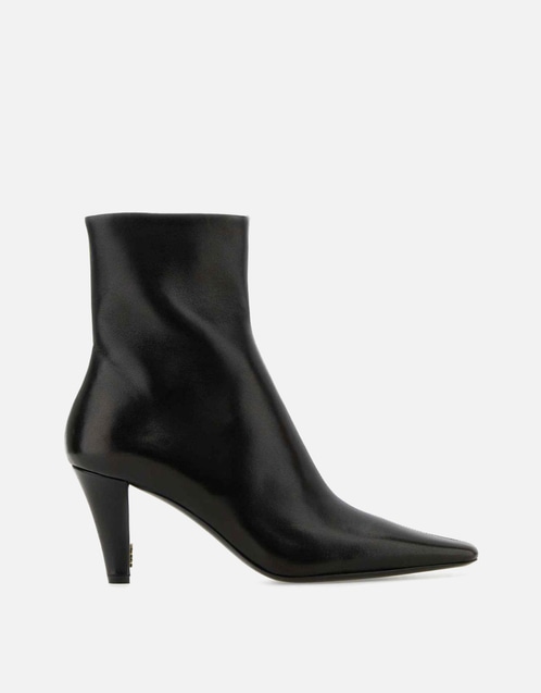 Jill Lambskin High-Heeled Ankle Boots