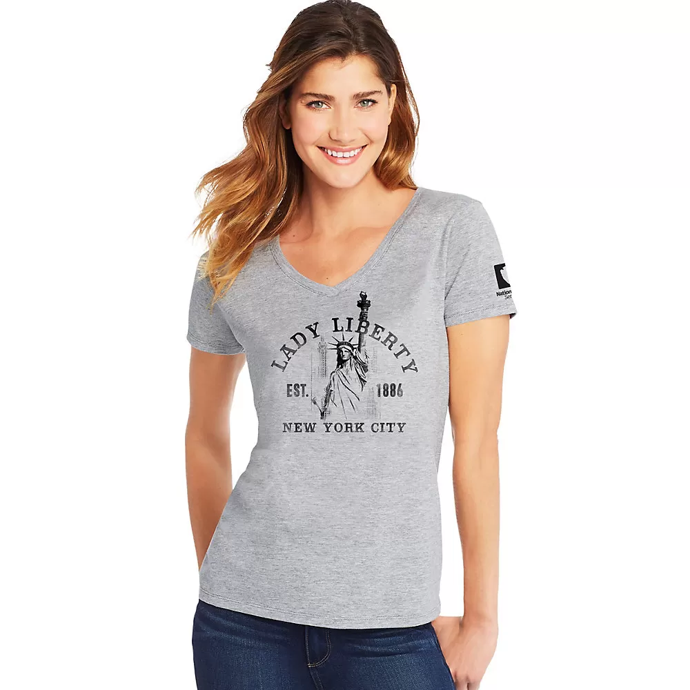 Hanes Statue of Liberty National Monument Womens Graphic Tee