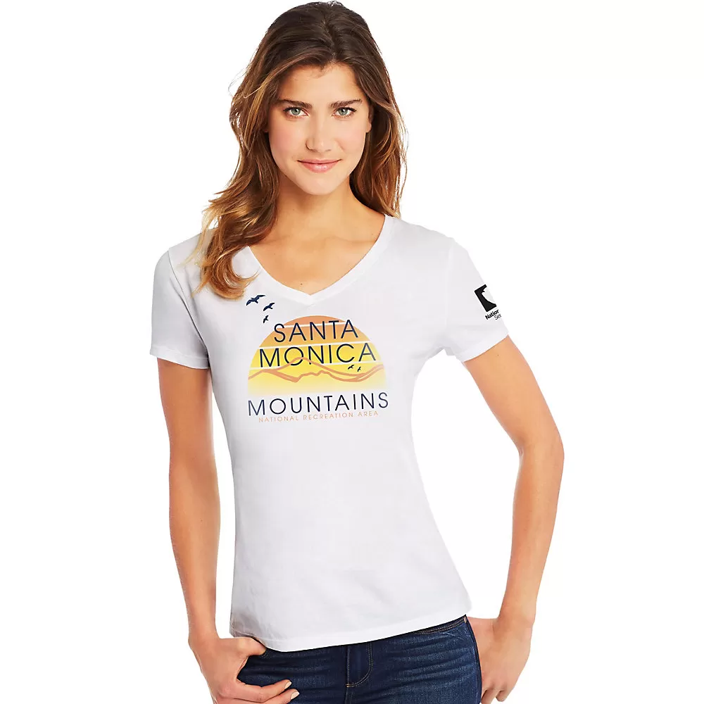 Hanes Santa Monica Mountains Outdoors National Recreation Area Womens Graphic Tee