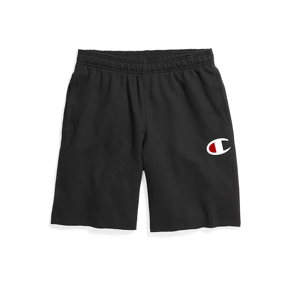 Champion Mens Powerblend 153 Fleece Shorts, Big C Logo