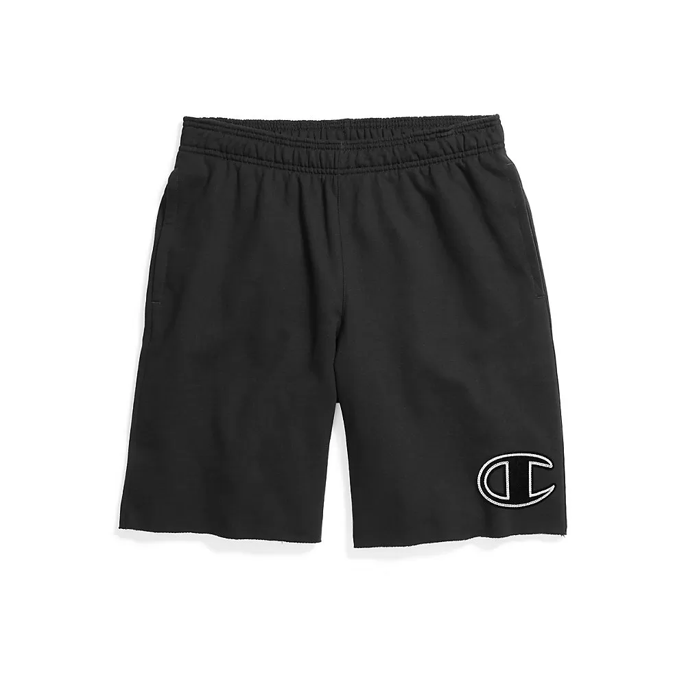 Champion Mens Powerblend Fleece Shorts, Big C Logo