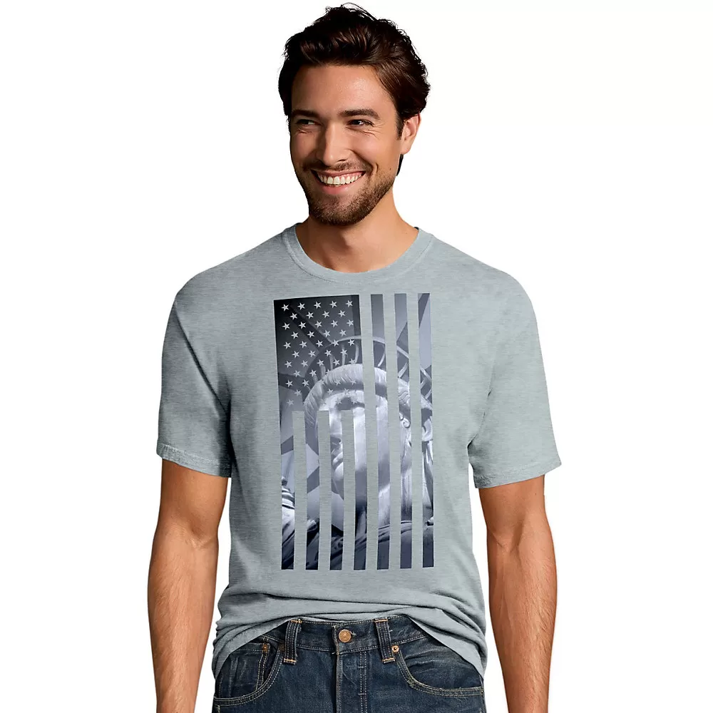 Mens Liberty Flag Graphic Tee