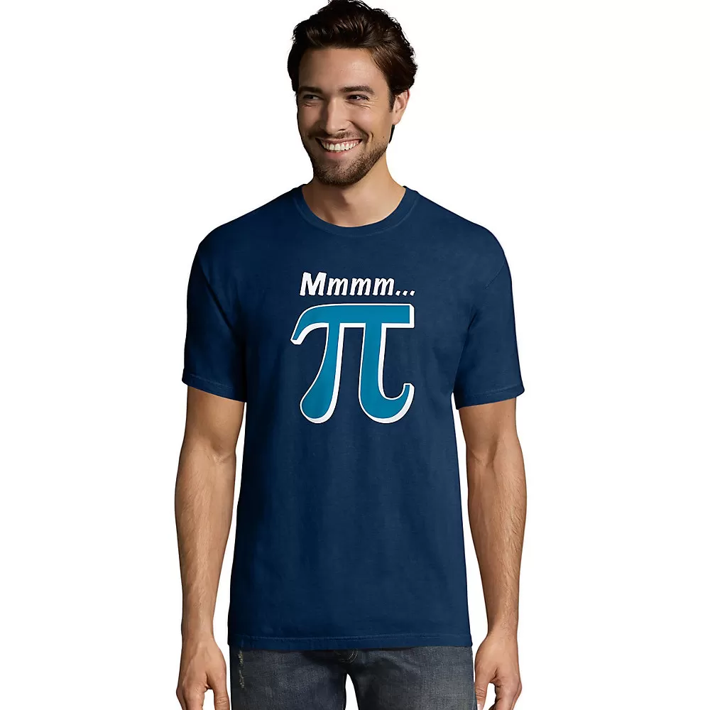 Hanes Mens Pi Lover Graphic Tee