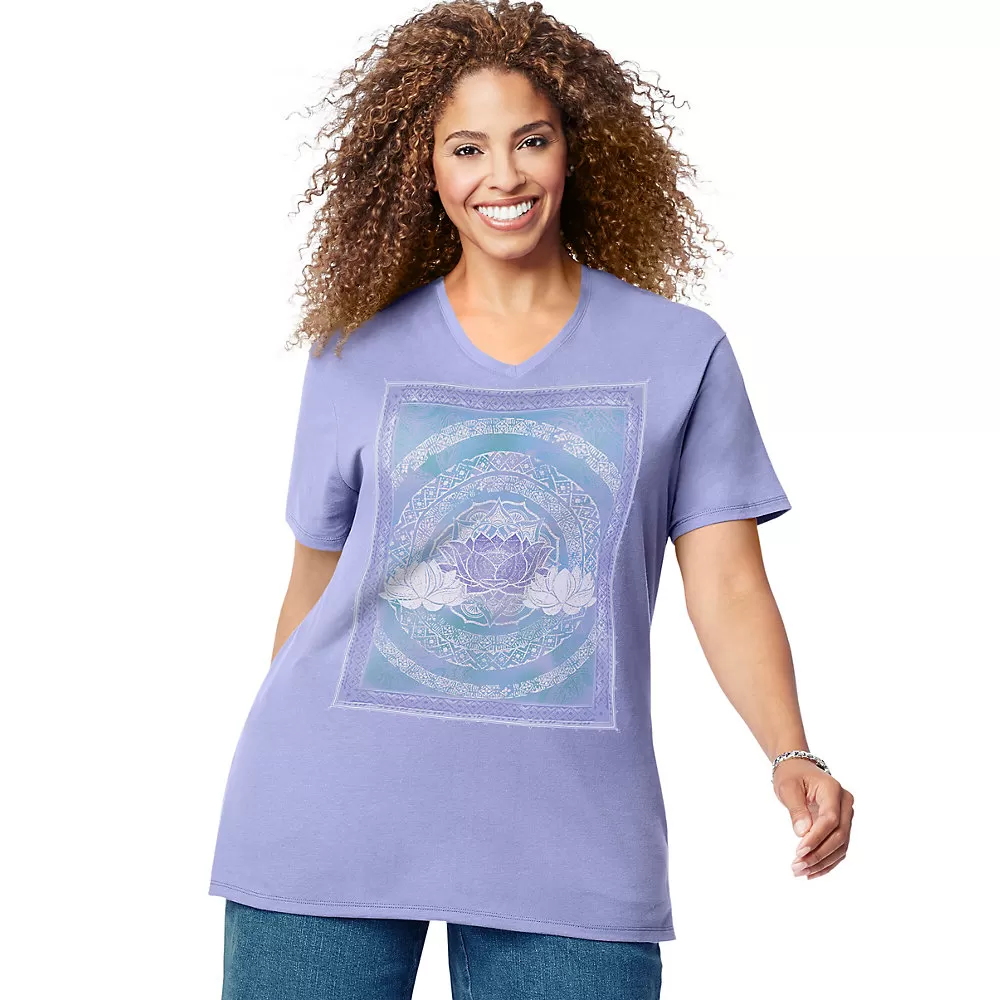 JMS Lotus Love Short Sleeve Graphic Tee