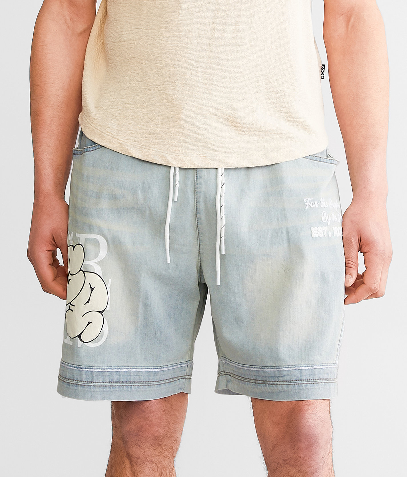 Smoke Rise® Resort Denim Stretch Short - Men's Shorts in Elm Blue