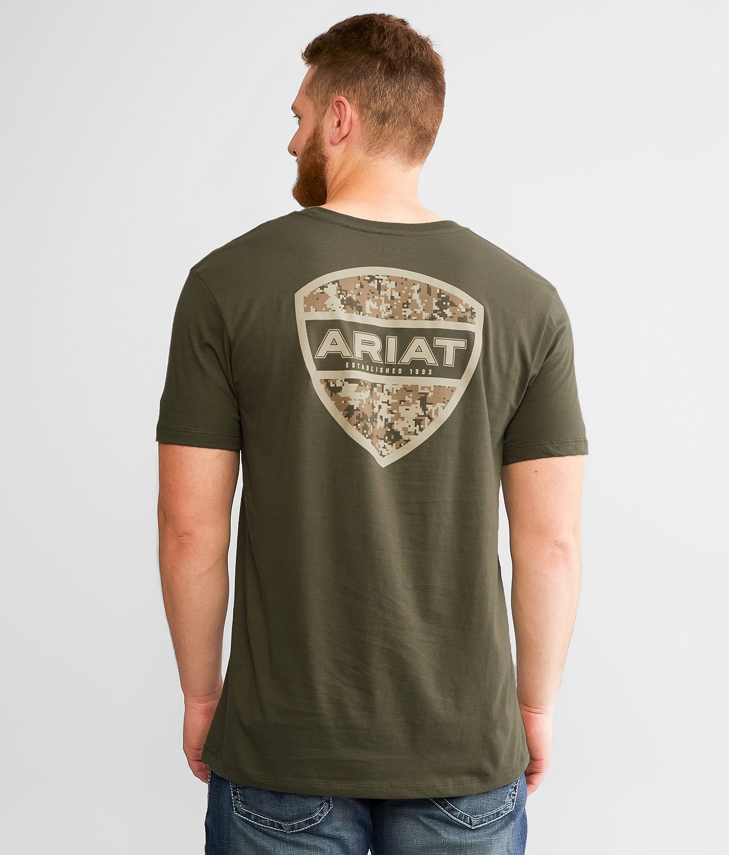 Ariat Digi Shield T-Shirt - Men's T-Shirts in Army Green