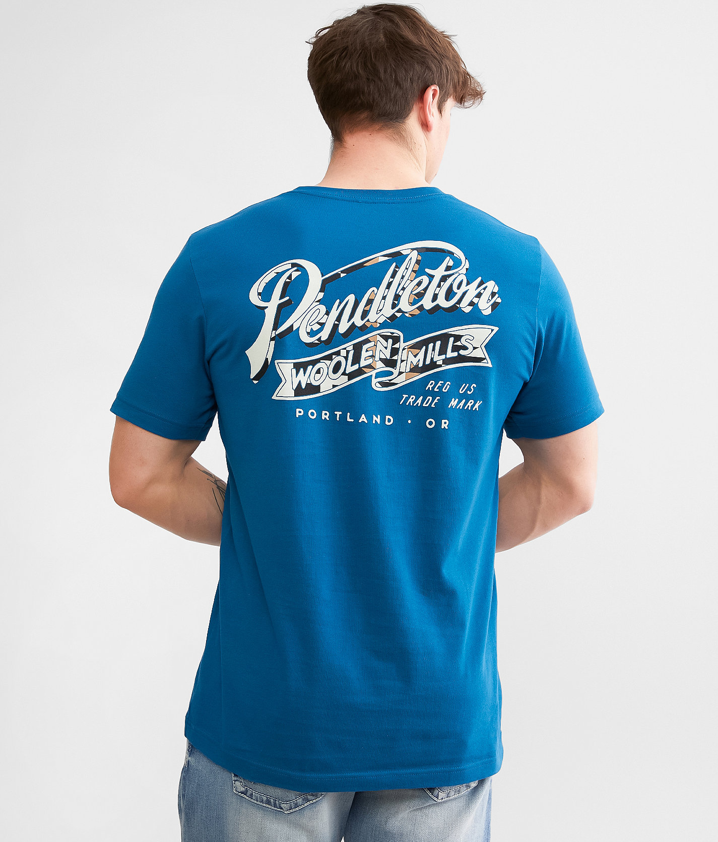 Pendleton Ribbon T-Shirt - Men's T-Shirts in Deep Teal