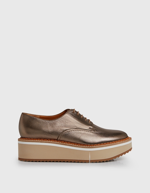 Berlin Metallic Platform Oxfords