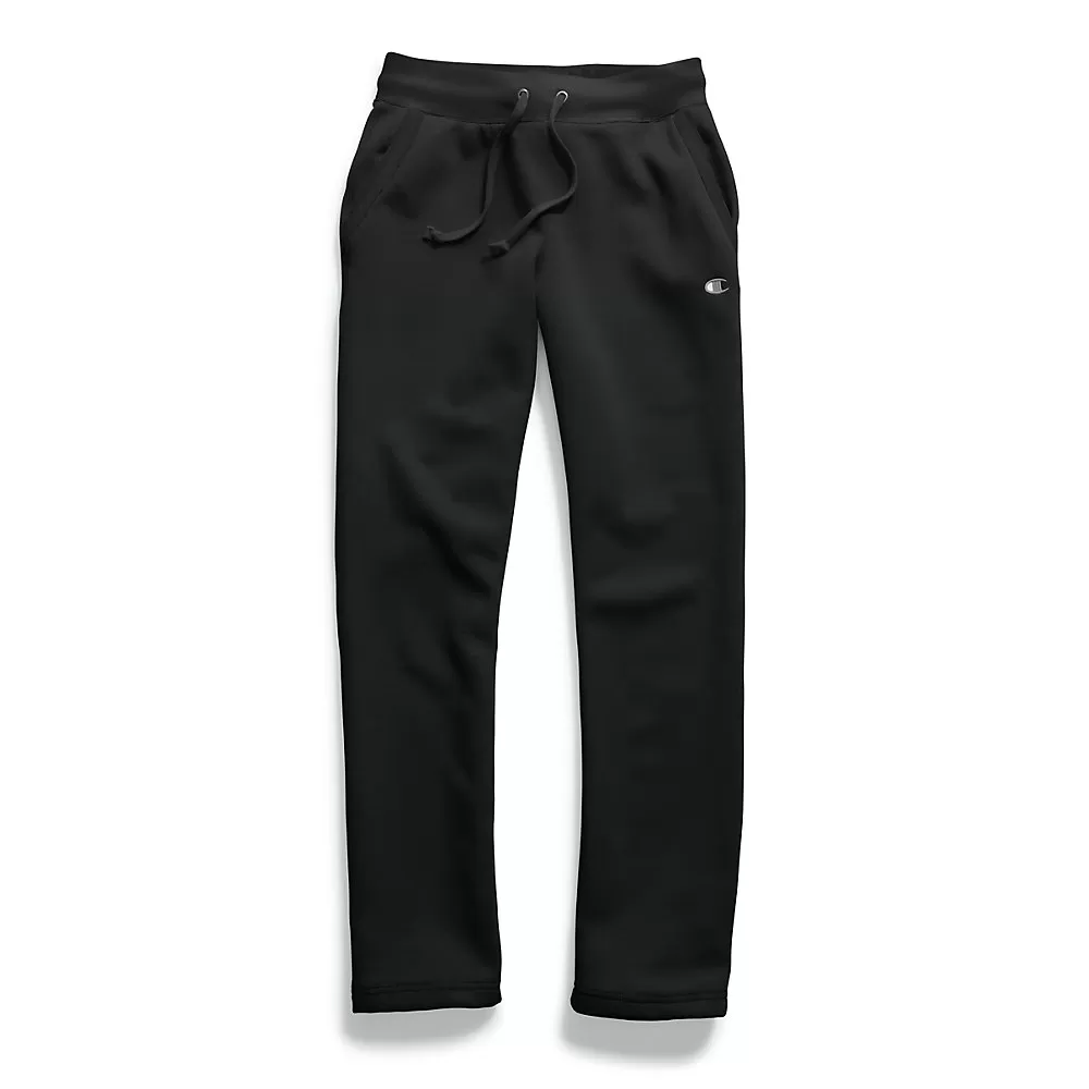 Champion Womens Fleece Open Bottom Pants