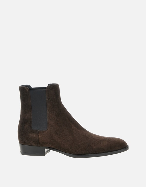 Men's Wyatt Suede Low-Heeled Chelsea Boots