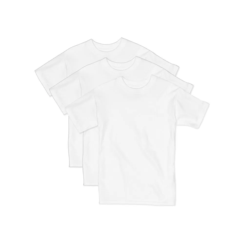 Hanes Boys Beefy Short Sleeve Tee Value Pack (3-pack)