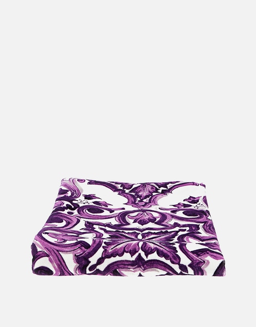Maiolica Cotton Print Beach Towel