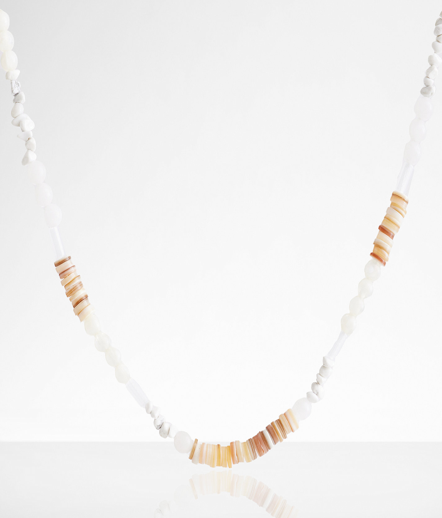 boutique by BKE Beaded Necklace - Women's Jewelry in White Multi